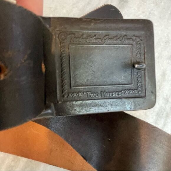 Vintage Tech Ether Guild Two Horses Brass Belt 1975 - Picture 2 of 8